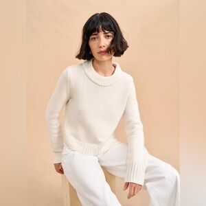 La Ligne Solid Mini Marin Sweater in Cream